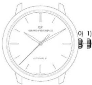 Girard-Perregaux 1966 4954511131BB60 - Corona a tre posizioni - 1