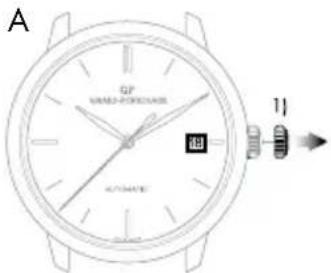 Girard-Perregaux 1966 4954511131BB60 - Date à guichet - 1