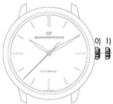 Girard-Perregaux 1966 4954511131BB60 - Krone mit 3 Positionen - 1