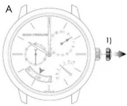 Girard-Perregaux 1966 4954511131BB60 - Datum und Monat - 1