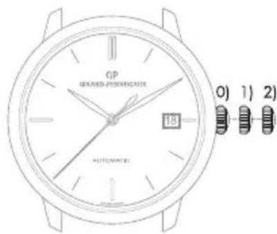 Girard-Perregaux 1966 4954511131BB60 - Couronne à 3 positions - 2