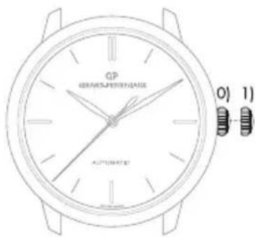 Girard-Perregaux 1966 4953552151BK6A - position crown - 1