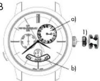 Girard-Perregaux 1966 49525D52A1A1BK6A - Date and month - 1