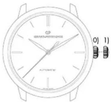 Girard-Perregaux 1966 49525D52A1A1BK6A - position crown - 1