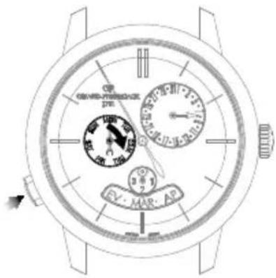 Girard-Perregaux 1966 49525D52A1A1BK6A - Day of the week - 1