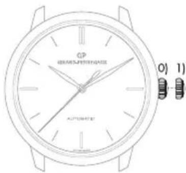 Girard-Perregaux VINTAGE 1945 25860D11A1A1CK6A - Krone mit 3 Positionen - 1