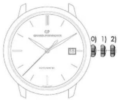 Girard-Perregaux VINTAGE 1945 25860D11A1A1CK6A - Couronne à 3 positions - 2