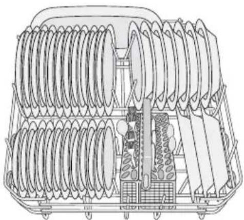 ELECTROLUX ESF66710X - Panier inférieur - 1