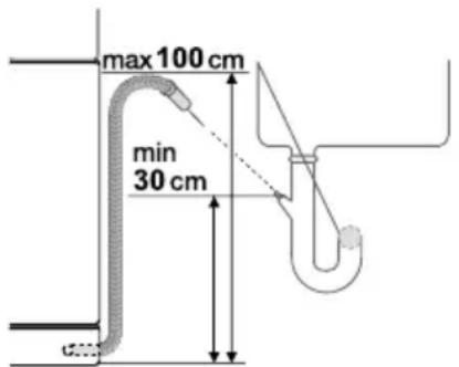 ELECTROLUX ESF66710X - Water drain connection - 1
