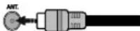 Finlux FL3210CB1 - Anschluss der Anlenne - 1
