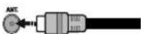 Finlux FL3210CB1 - Antenne aansluitingen - 1