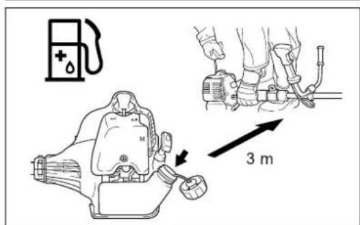 MAKITA EM2600L - Pafyldning af brændstof - 6