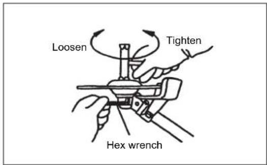 MAKITA EM2600L - With the hex wrench still in place - 2