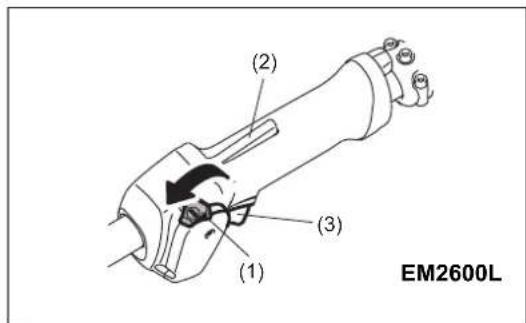 MAKITA EM2600L - Cold start for loop handle models - 2
