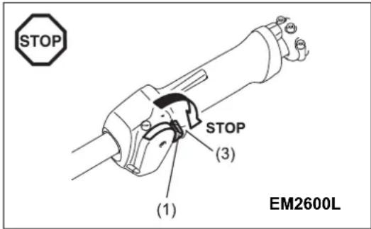 MAKITA EM2600L - Arrêt - 2