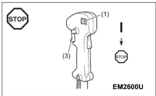 MAKITA EM2600L - Durdurma - 1