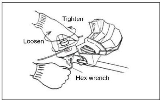 MAKITA EM2600L - With the hex wrench still in place - 4