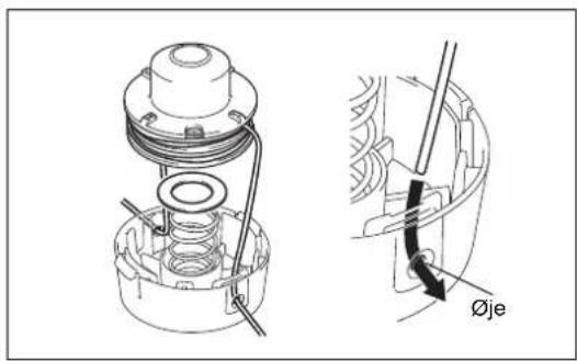 MAKITA EM2600L - Udskifting af nylonsnor - 5