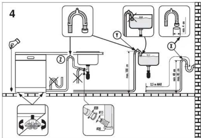 KELVINATOR KD9604S - Connecting the outlet hose - 1
