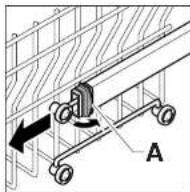 KELVINATOR KD9604S - Adjustment of the upper basket - 1
