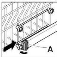 KELVINATOR KD9604S - Adjustment of the upper basket - 2