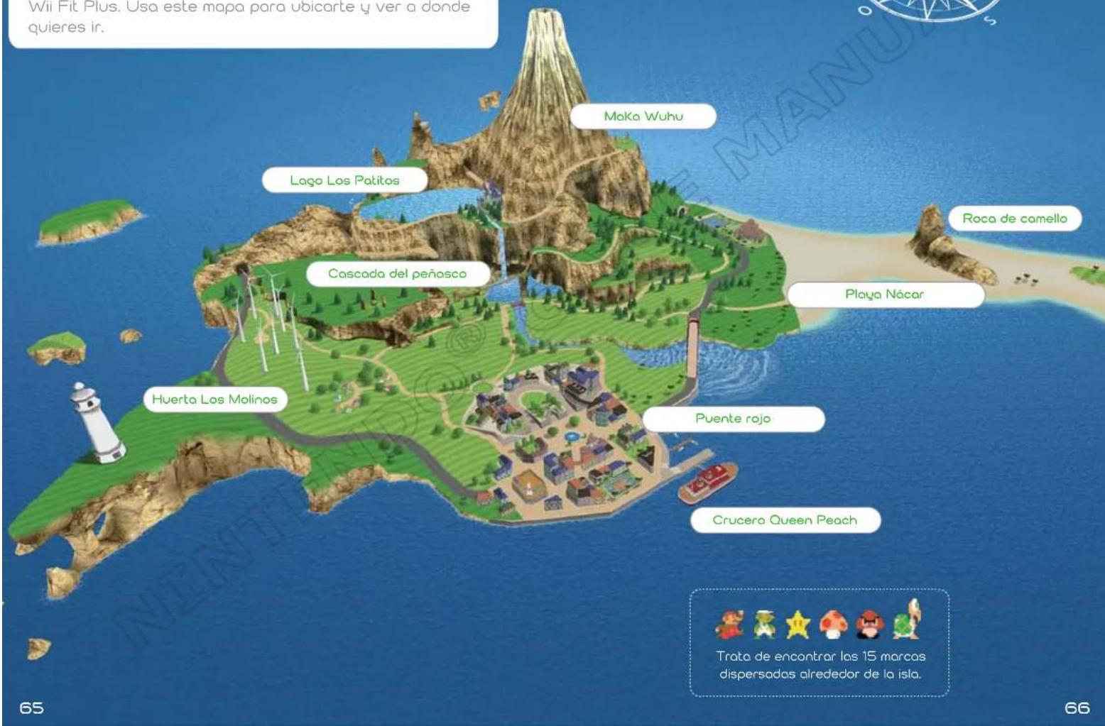 NINTENDO Wii Fit Plus (Wii) - Mapa de la isla Wuhu - 1