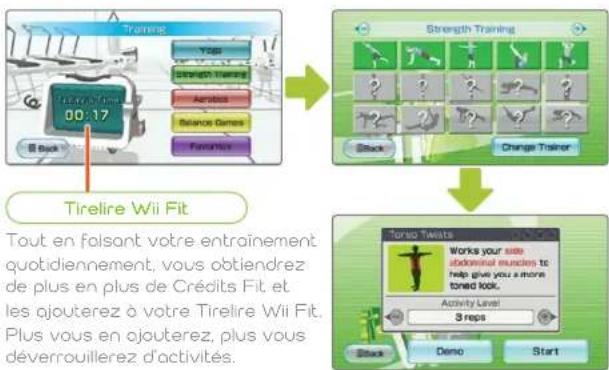 NINTENDO Wii Fit (Wii) - • Commencer l'entraînement - 1