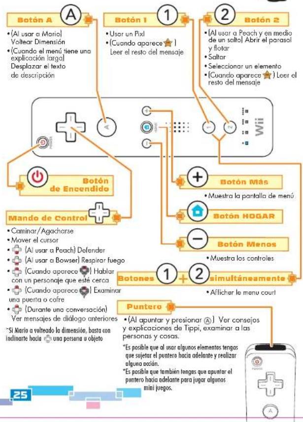 NINTENDO Super Paper Mario (Wii) - Controles - 2