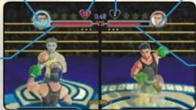 NINTENDO PunchOut!! (Wii) - EXHIBITION MODEHEAD-TO-HEAD GAME SCREEN - 1