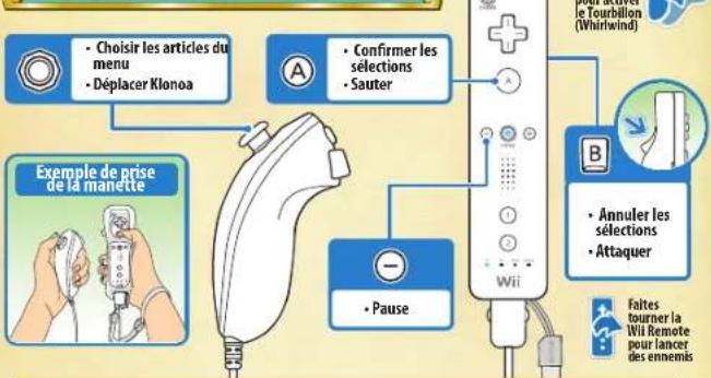 NINTENDO Klonoa (Wii) - Commandes du jeu - 2