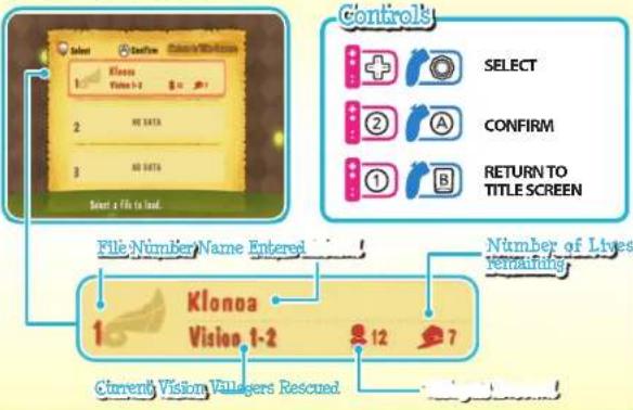NINTENDO Klonoa (Wii) - Load Game - 1
