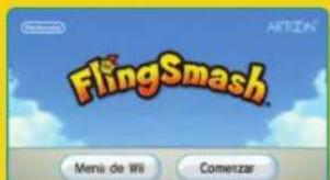 NINTENDO FlingSmash (Wii) - Introduce el disco de FlingSmash en la ranura para discos. La consola Wii se encenderá. - 6