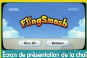 NINTENDO FlingSmash (Wii) - Insérez le disque de jeu FlingSmash dans la fente de chargement de la console Wii et celle-ci s'allumera. - 6