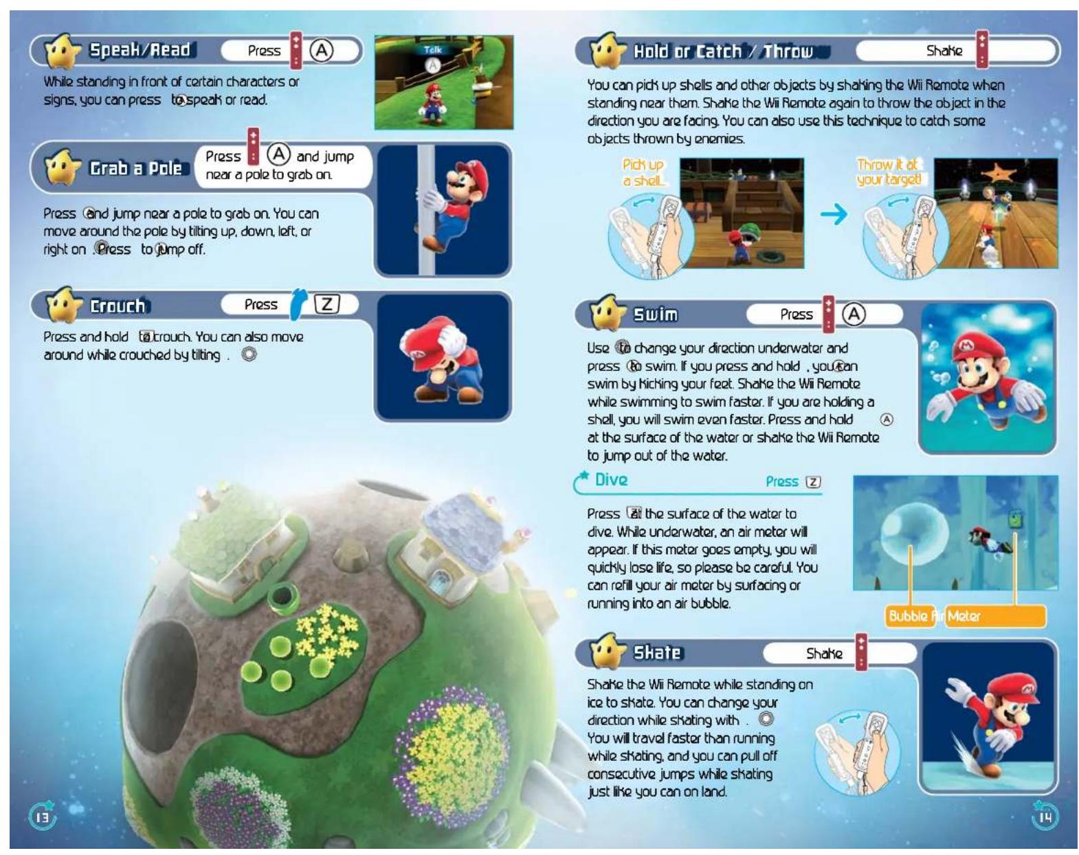 NINTENDO Super Mario Galaxy (Wii) - Ground Pound Press 2 while in midair. - 1