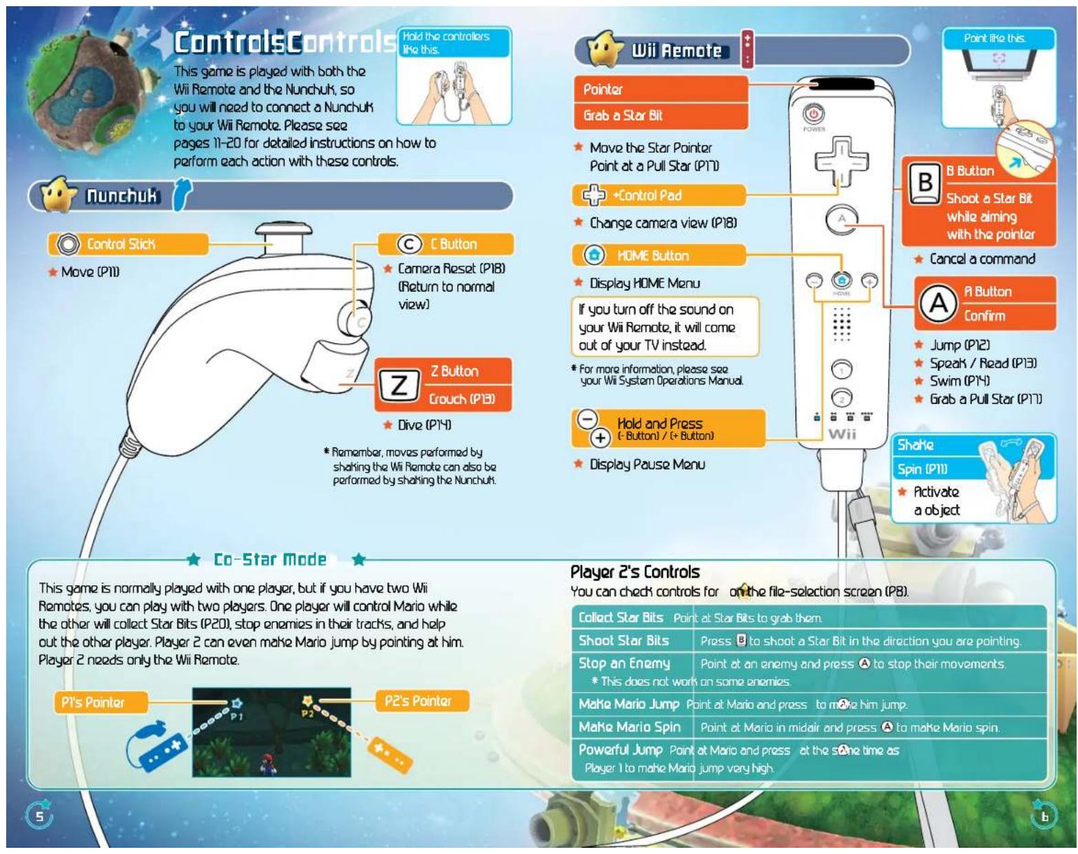 NINTENDO Super Mario Galaxy (Wii) - SYSTEM MENU UPDATE - 2