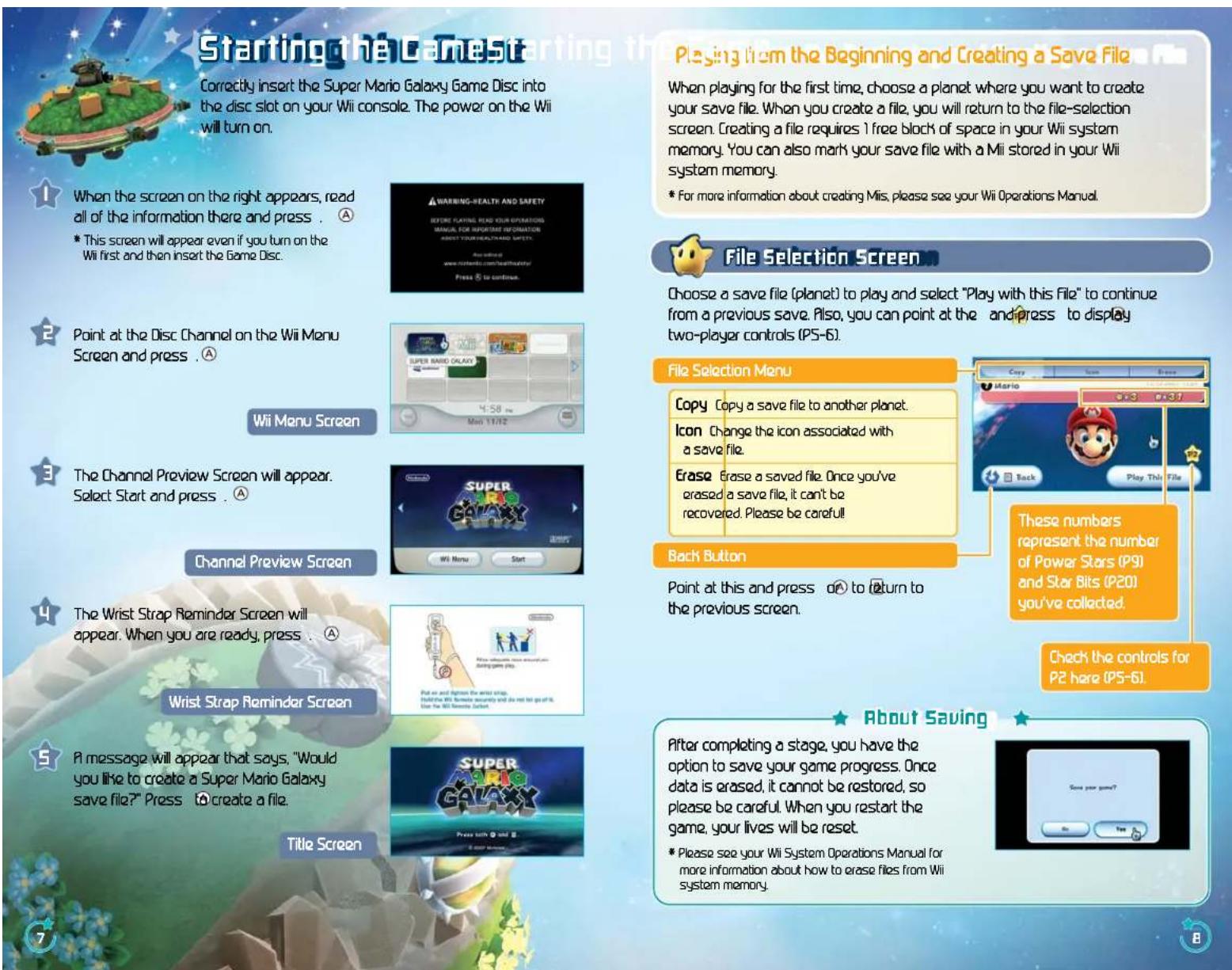 NINTENDO Super Mario Galaxy (Wii) - SYSTEM MENU UPDATE - 3