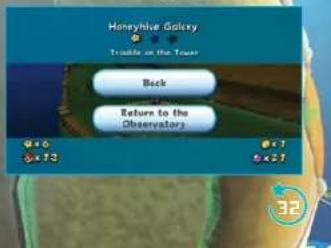 NINTENDO Super Mario Galaxy (Wii) - Ecran de pause - 1