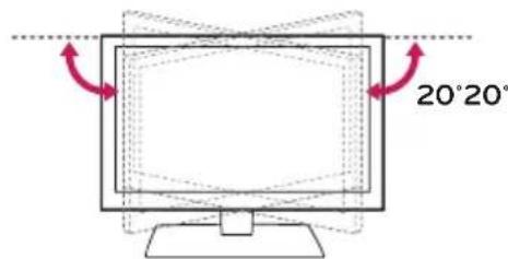 LG 32LX330H - Regolazione dell'angolazione del teilevisore per una migliorare visione - 1