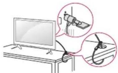 LG 32LX330H - Uso del sistemas de seguridad Kensington - 1