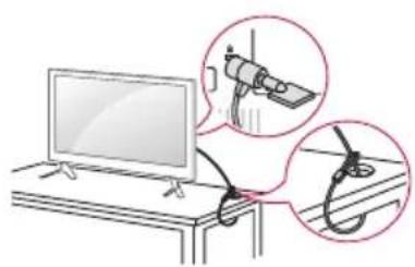 LG 32LX330H - Utilizar o Sistema de segurar kensington - 1