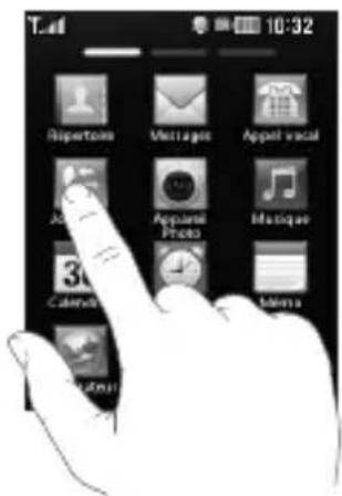 LG T320 - Ouverture d'une application - 1