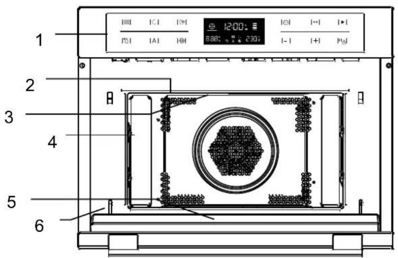HOTPOINT-ARISTON MWK 434.1 XHA - Fırın Parça ve Aksesuarlarının İsimleri - 1