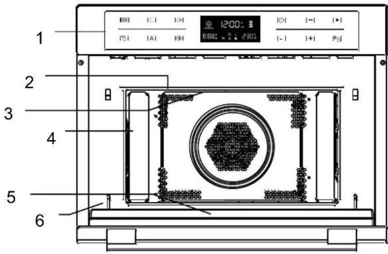 HOTPOINT-ARISTON MWK 434.1 XHA - ES Nombres de las piezas y accesorios - 1