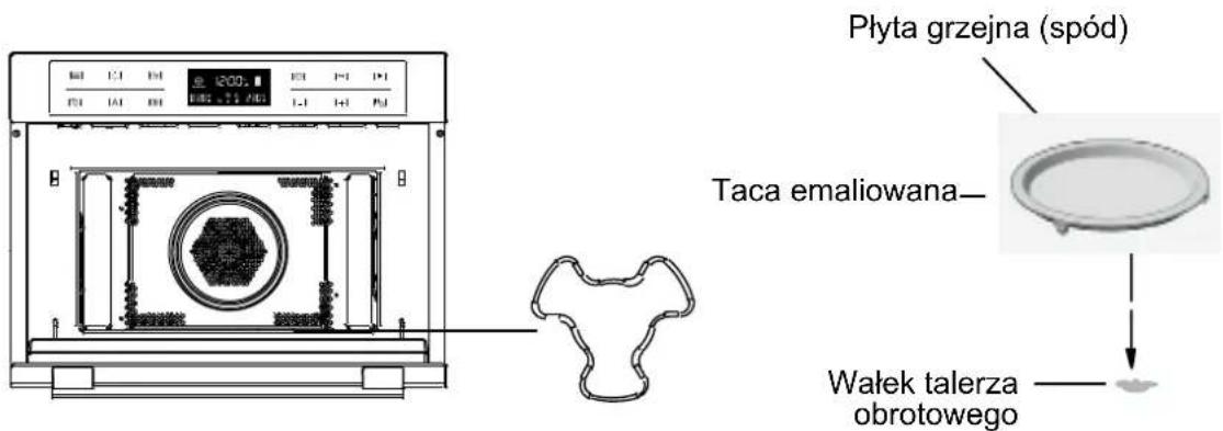 HOTPOINT-ARISTON MWK 434.1 XHA - Instalacja talerza obrotowego - 1