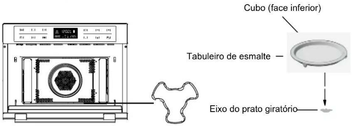 HOTPOINT-ARISTON MWK 434.1 XHA - Instalação do prato giratório - 1