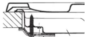 HOTPOINT-ARISTON PKL 642 D2IXHAR - Schema voor de bevestiging van de haken - 1