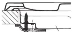 HOTPOINT-ARISTON PKL 642 D2IXHAR - Schema di fissaggio dei ganci - 1