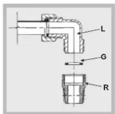 HOTPOINT-ARISTON PKL 642 D2IXHAR - Aansluiting met onbuigzame buis (koper of staal) - 1