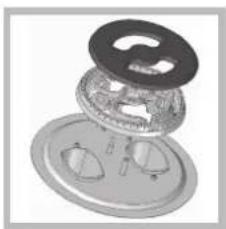 HOTPOINT-ARISTON PKL 752 UIXHA - Replacing the Triple ring burner nozzles - 1