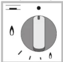 HOTPOINT-ARISTON PKL 752 UIXHA - Stufeneinstellung der Flamme - 1